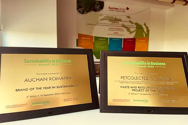 Auchan România a fost desemnat și în 2023 Brandul Anului în Sustenabilitate