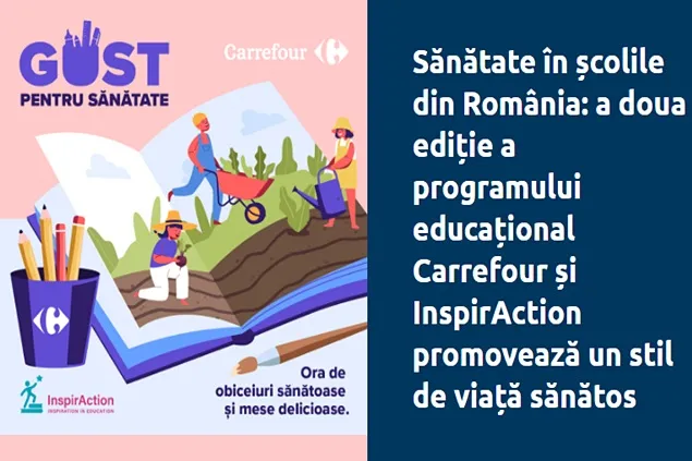 Carrefour și InspirAction promovează un stil de viață sănătos în școlile din România