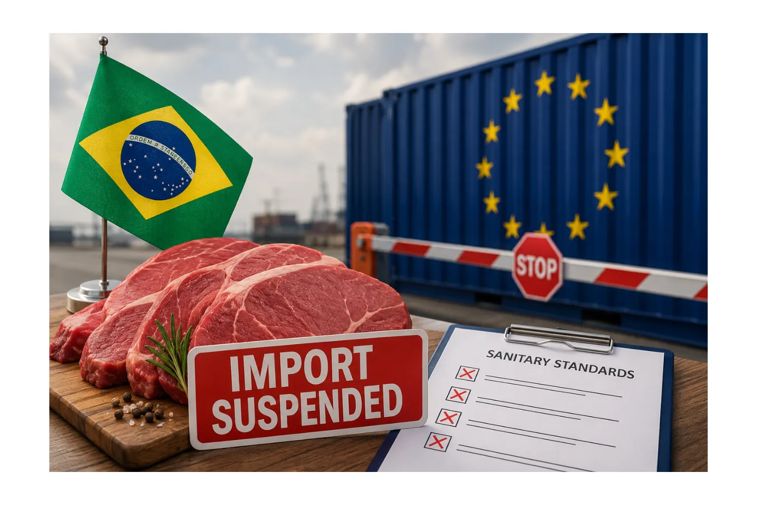 UE suspendă importurile de carne din Brazilia din cauza standardelor sanitare