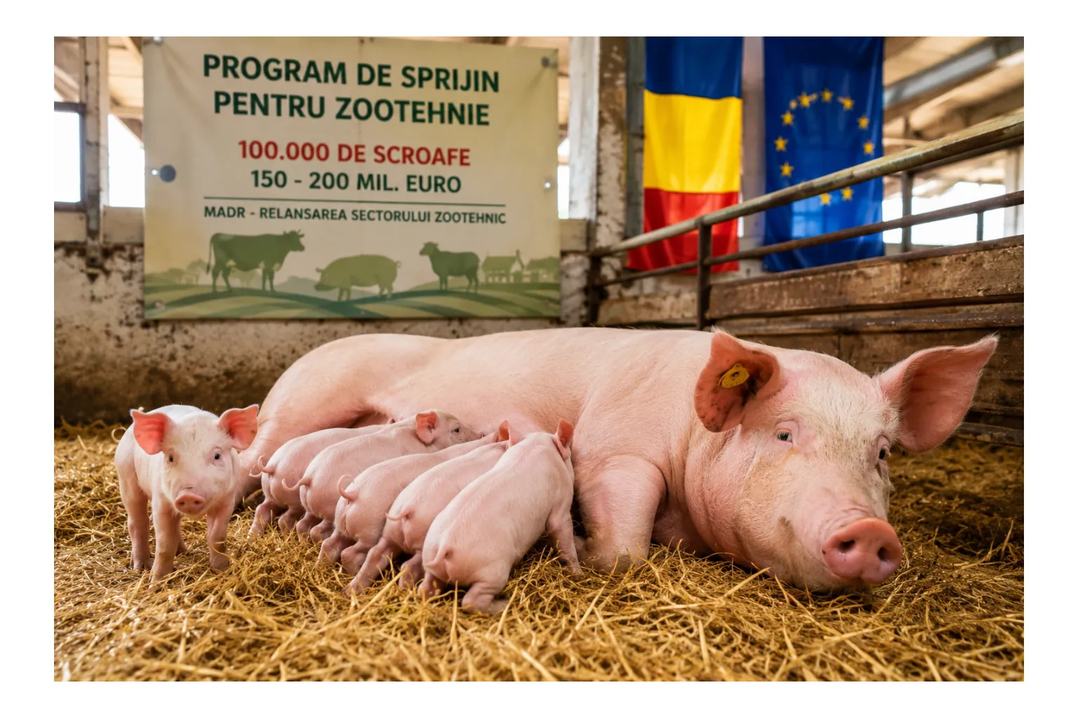 Ministerul Agriculturii pregătește un program de sprijin estimat la 150-200 milioane de euro destinat achiziției de animale de reproducție.