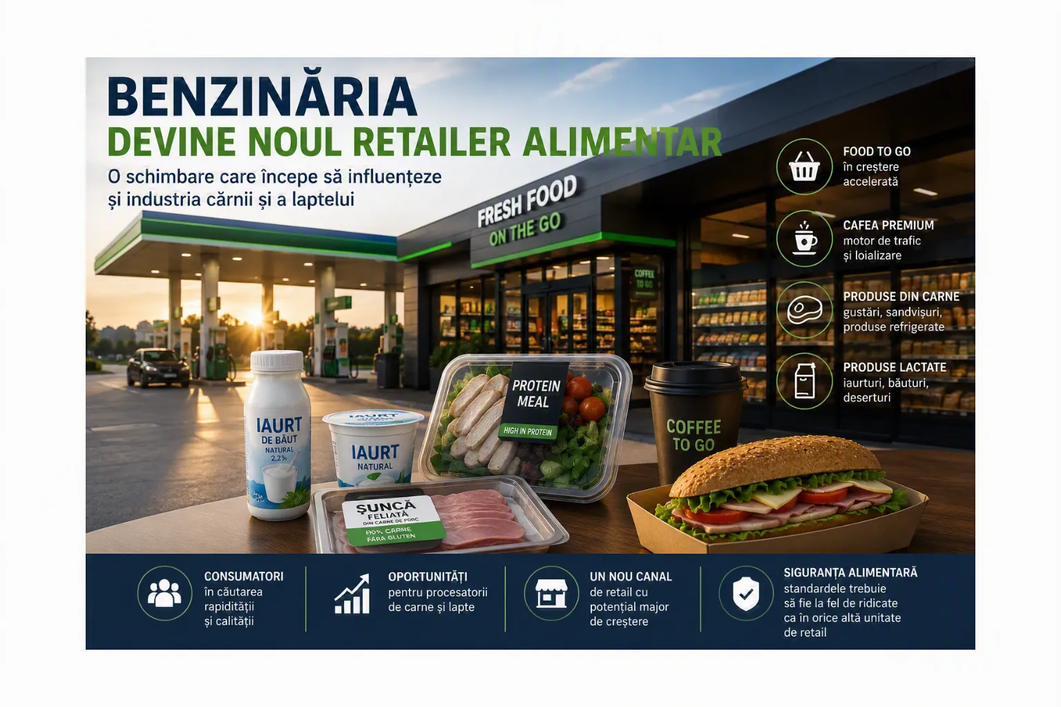 Transformarea stațiilor de alimentare în puncte moderne de retail alimentar schimbă deja modul în care consumatorii cumpără produse cu consum imediat.