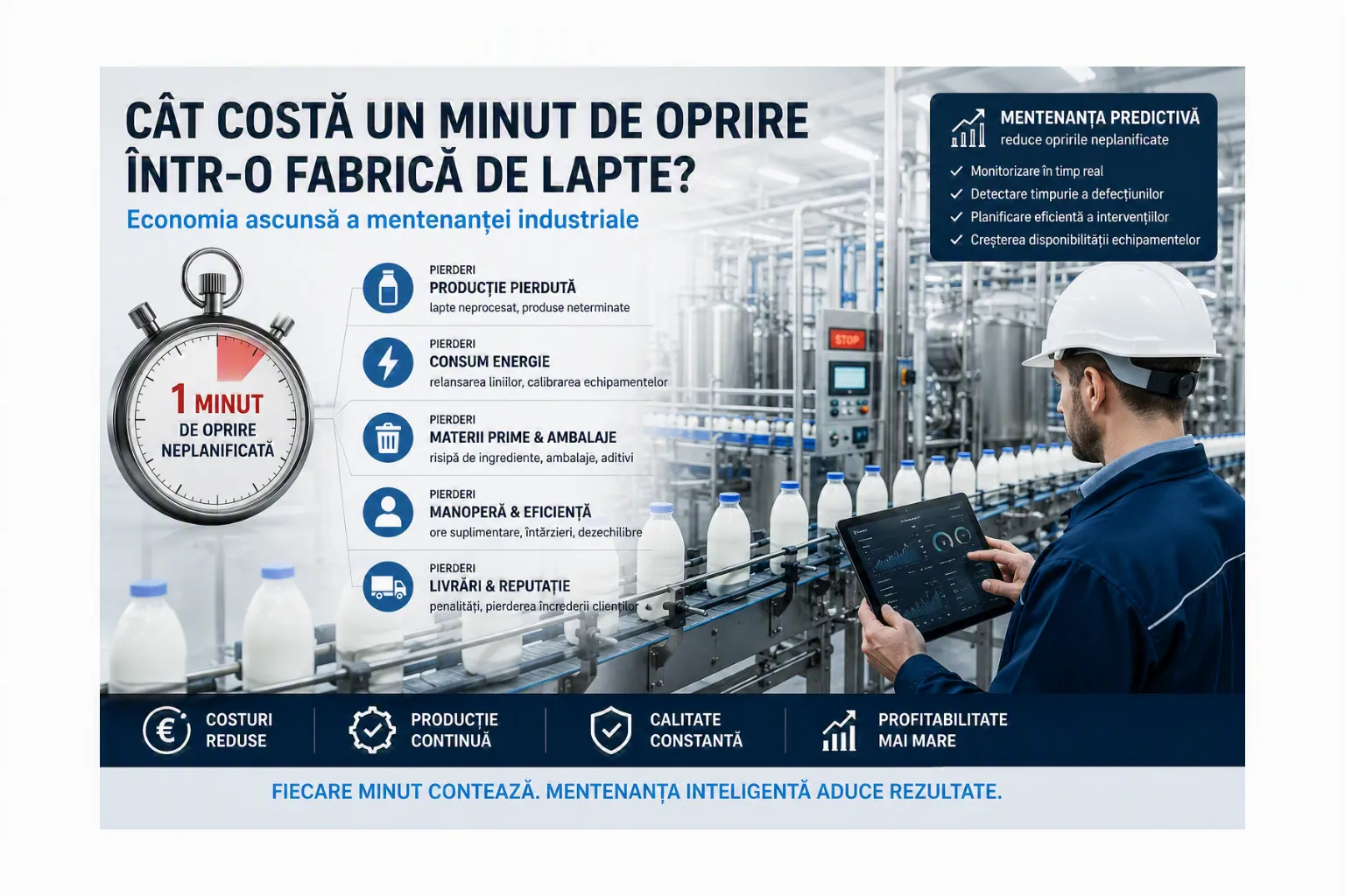 Nu există un cost universal al unui minut de oprire.