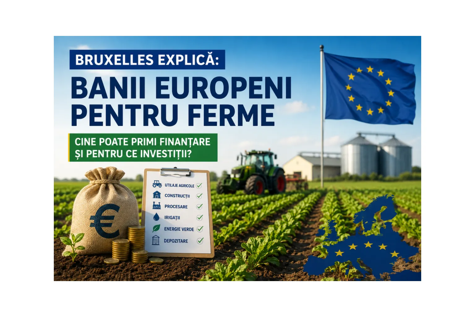 Fondurile europene pentru agricultură reprezintă, an de an, cel mai important instrument financiar