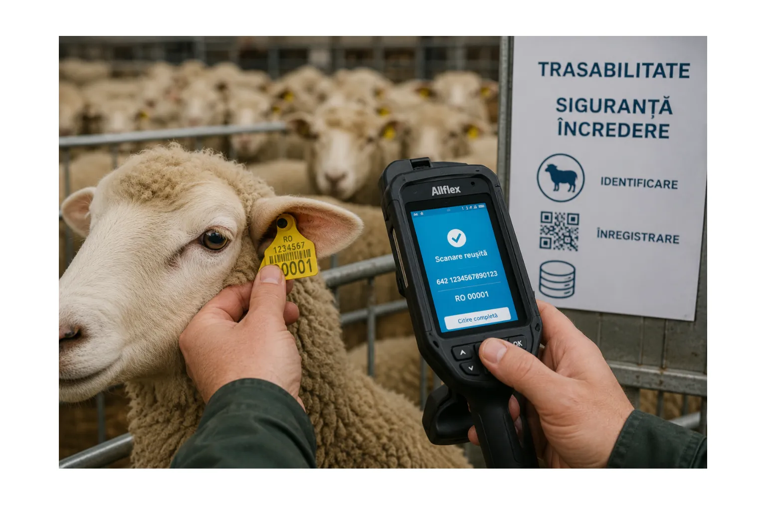 ANSVSA pregătește modernizarea sistemului de identificare a animalelor pentru reluarea exporturilor de ovine și caprine