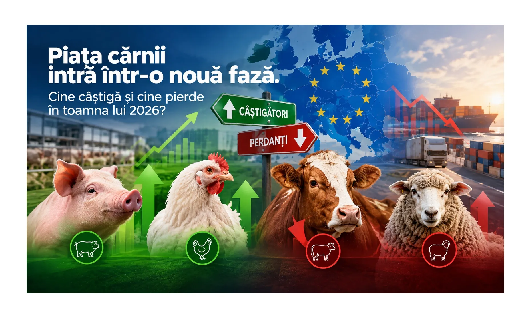 Rareori s-au aliniat atât de multe schimbări simultan pe piața europeană a cărnii: un mare furnizor extern scos brusc din joc.