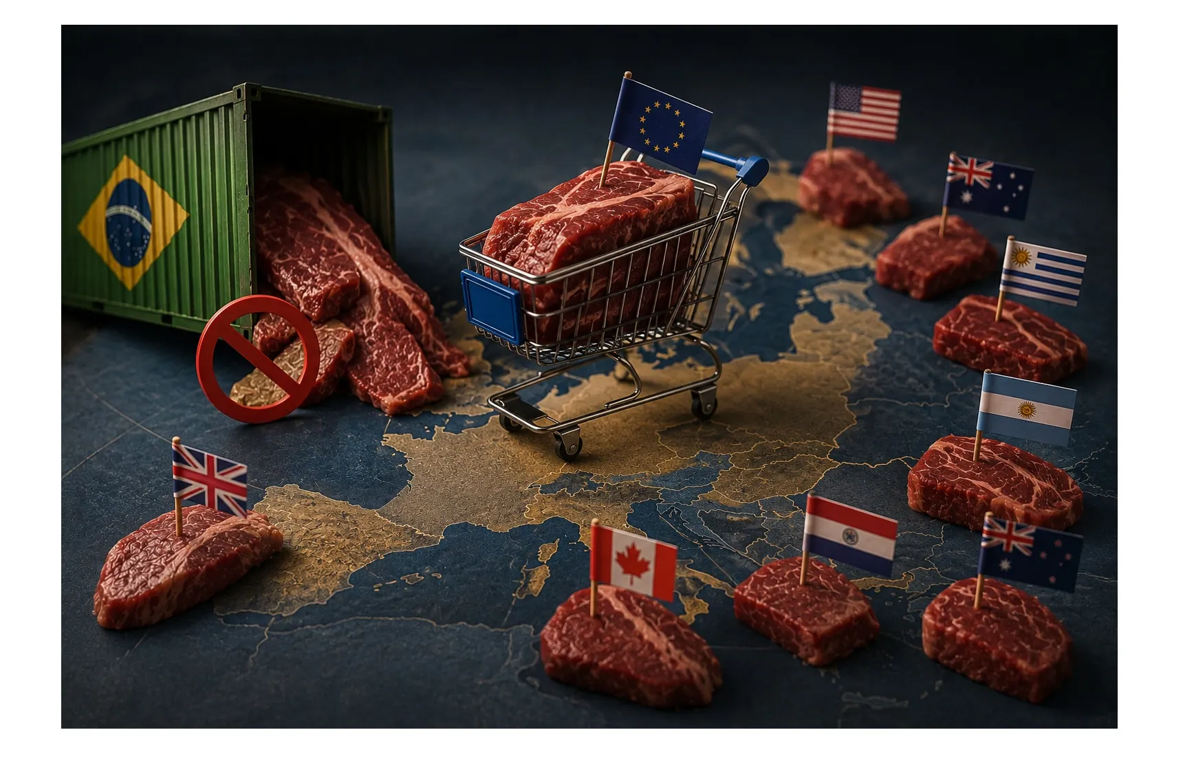 Brazilia a fost, în 2025, al doilea cel mai mare furnizor de carne de vită al Uniunii Europene, cu peste 92.000 de tone livrate, în valoare de peste 713 milioane de euro