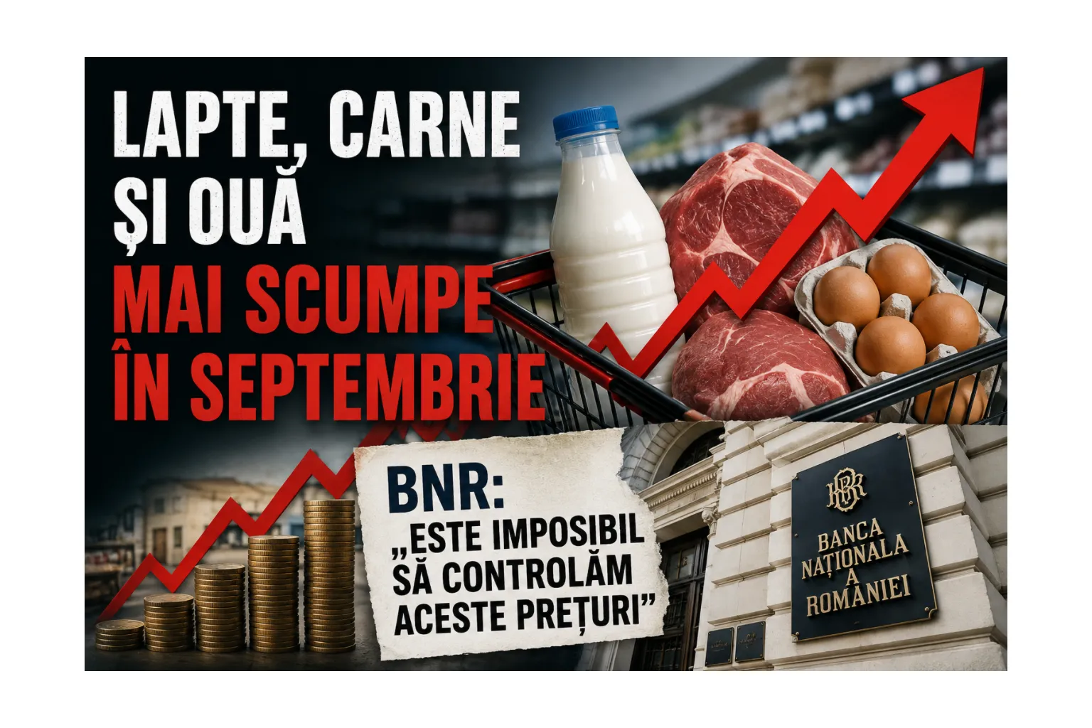 laptele, carnea și ouăle costă mai mult decât acum un an, iar tendința nu pare să se oprească prea curând.