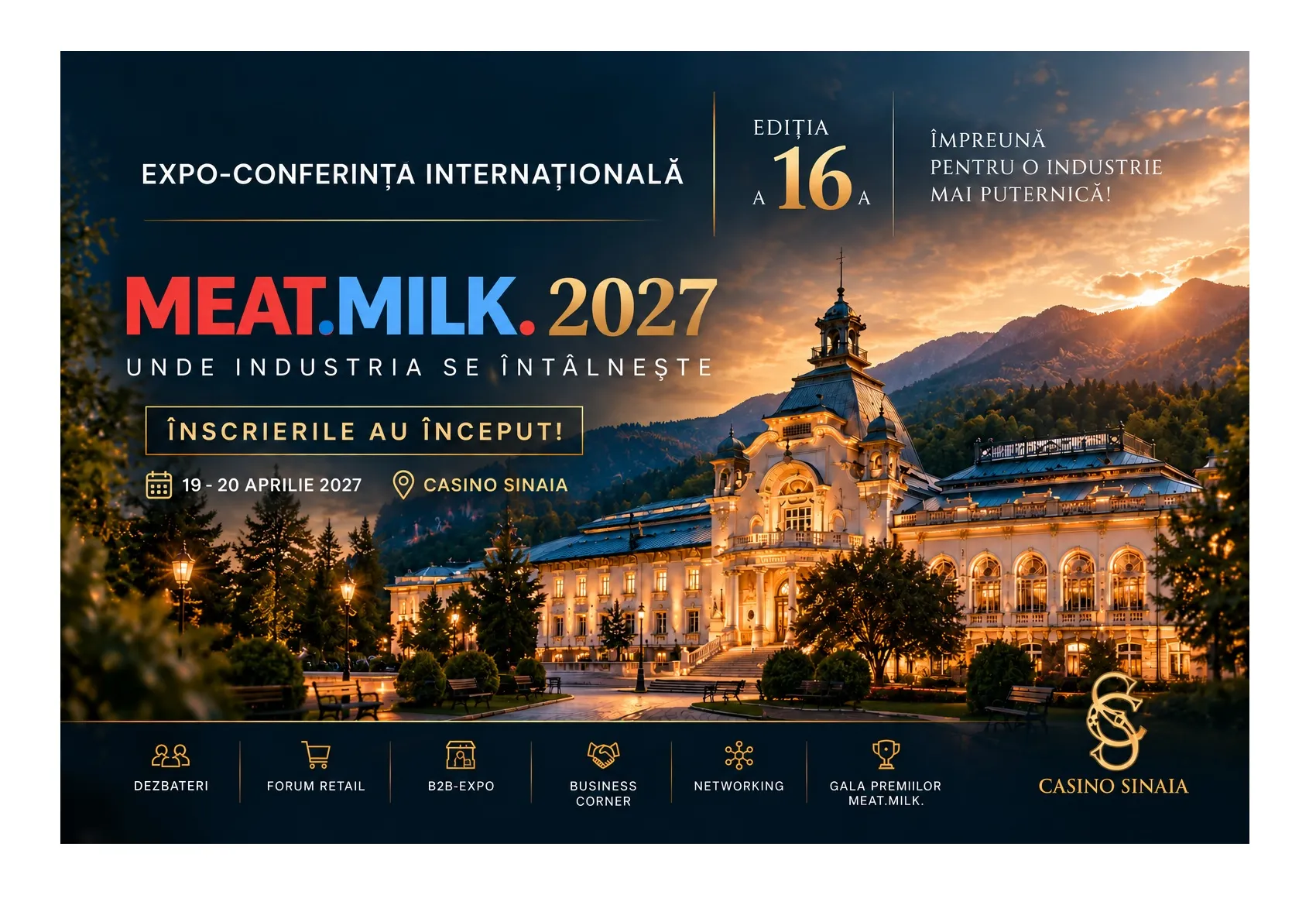 MEAT.MILK. 2027 – DIN NOU ÎMPREUNĂ, LA SINAIA!